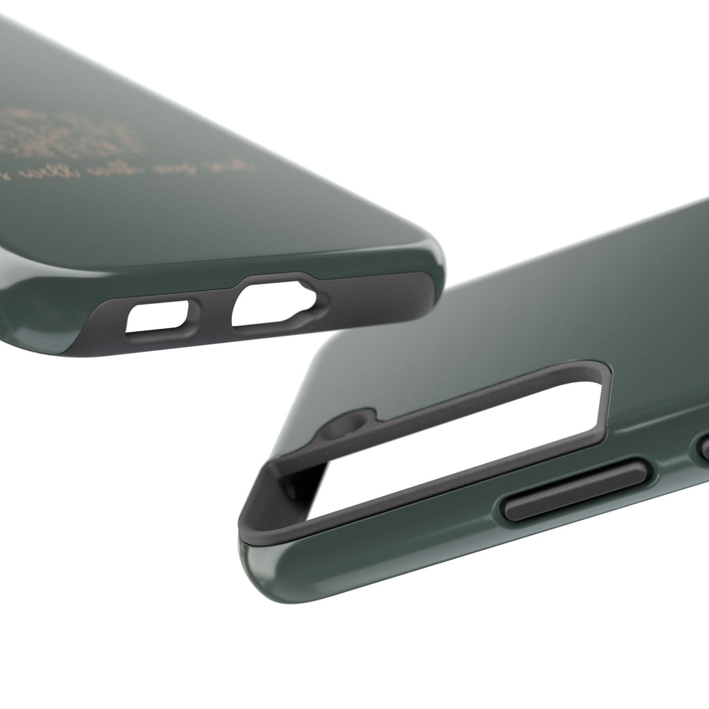 Tough Phone Case — 'It Is Well With My Soul' Floral Protective Phone Cover