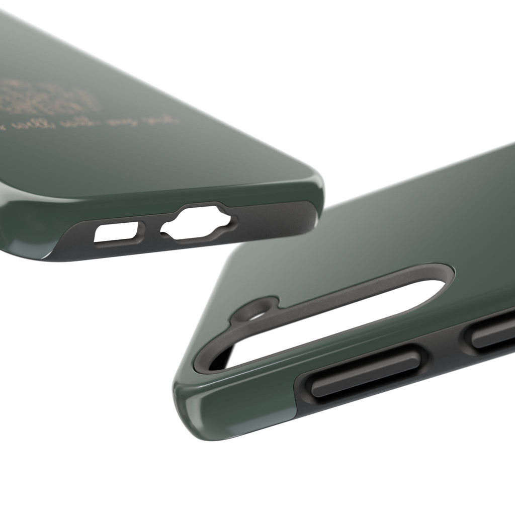 Tough Phone Case — 'It Is Well With My Soul' Floral Protective Phone Cover