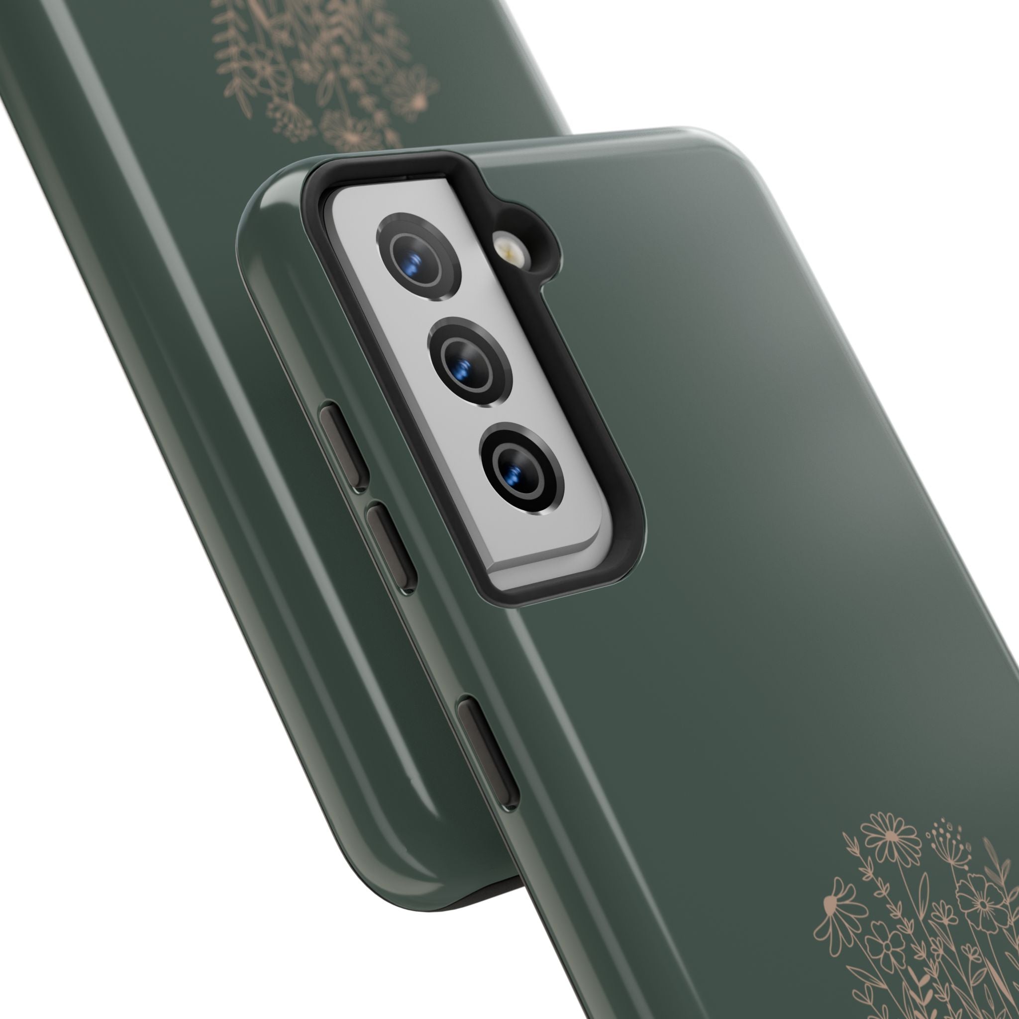Tough Phone Case — 'It Is Well With My Soul' Floral Protective Phone Cover