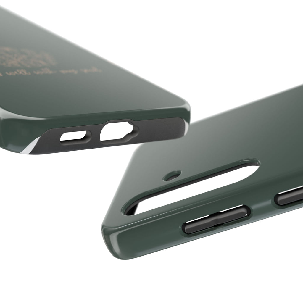 Tough Phone Case — 'It Is Well With My Soul' Floral Protective Phone Cover
